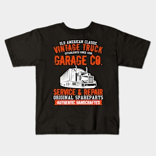 Vintage truck garage co Kids T-Shirt